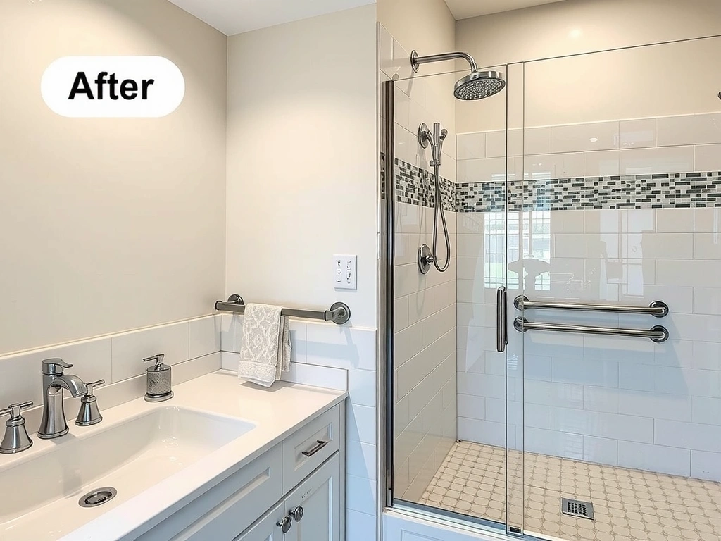 After: Clean bathroom