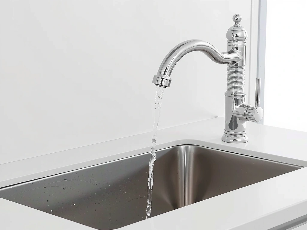 After: Clean kitchen sink