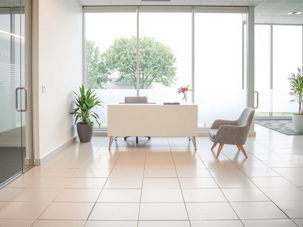 Clean office reception