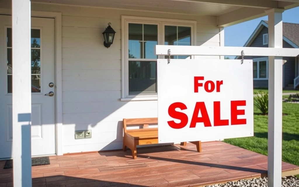 A 'For Sale' sign outside a newly cleaned empty house, ready for new occupants.