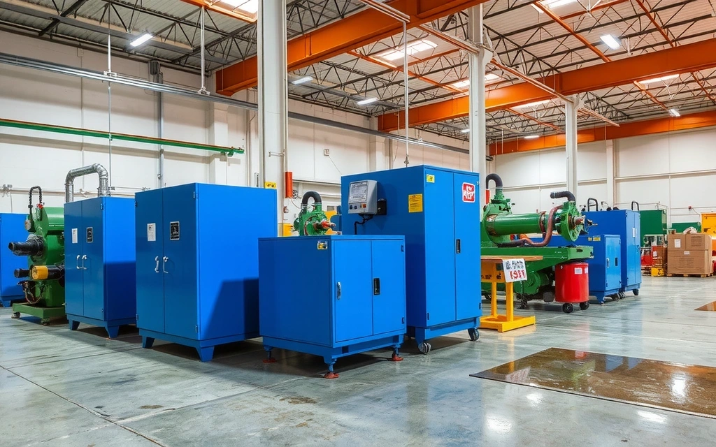 Industrial facility with clean machinery and floors