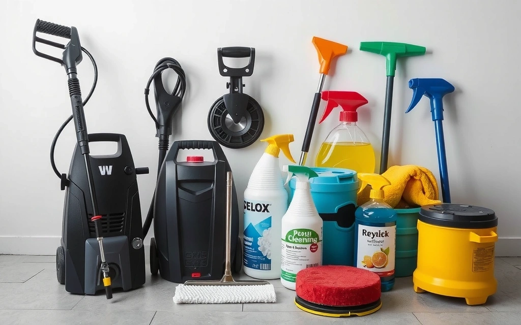 Specialized cleaning tools and equipment