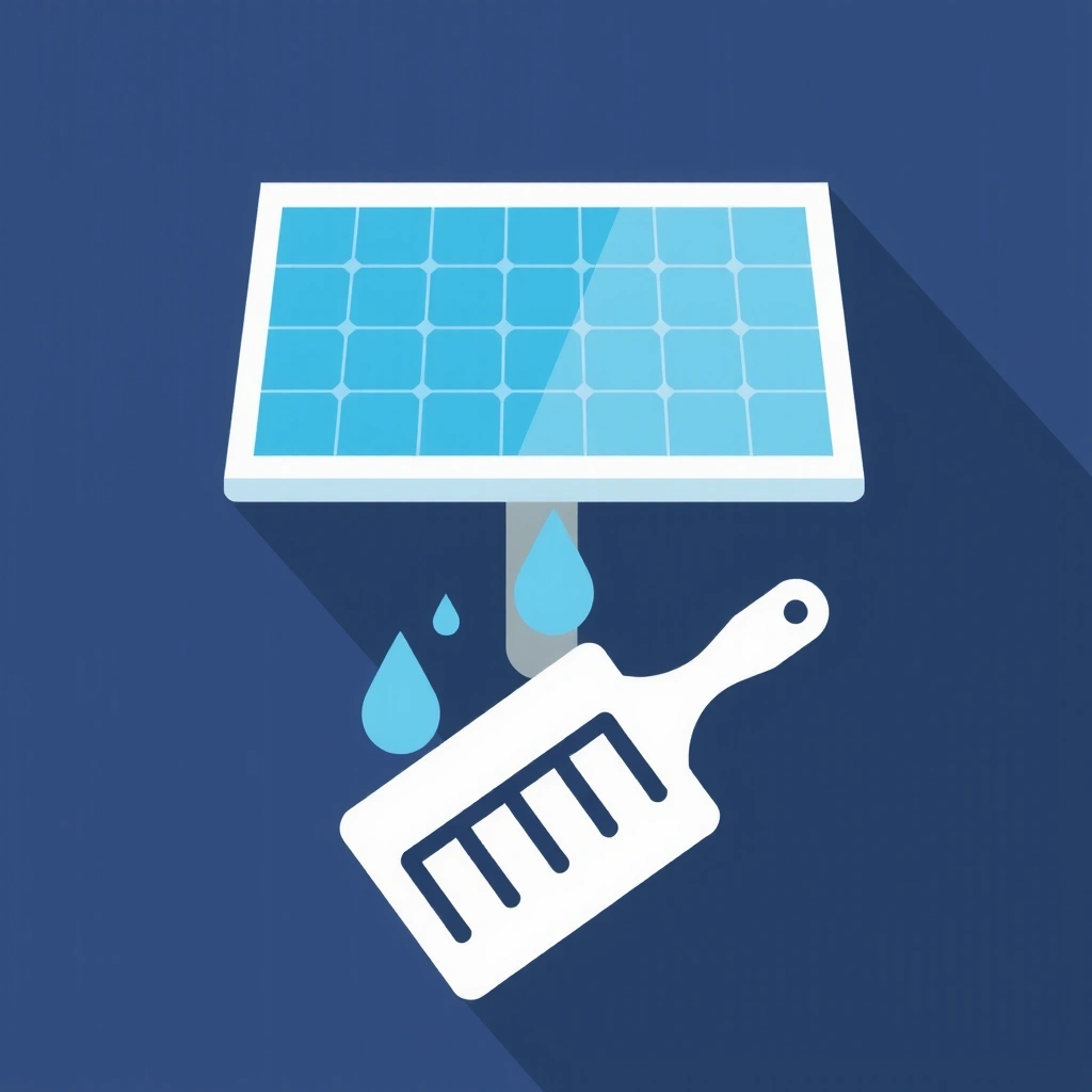 Icon for solar panel cleaning