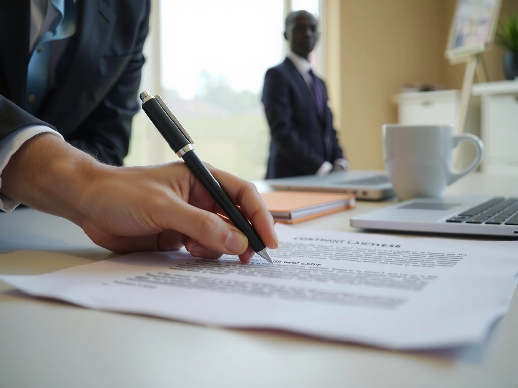 Legal document being reviewed